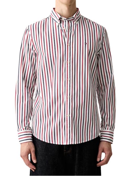 Camicia in popeline a righe Tommy Hilfiger | MW0MW433150EV